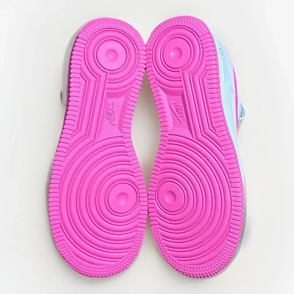 *NEW* Youth Grade-School Nike Air Force 1 White / Laser Fuchsia  (FV5948 102) 👍